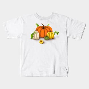 magic creatures with pumpkins Kids T-Shirt